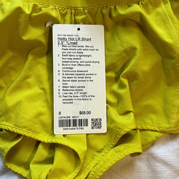 LULULEMON HOTTY HOT LR SHORT 2.5” LINED - Picture 6 of 6